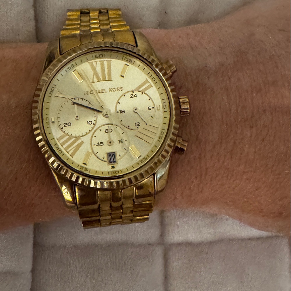Gold Chronograph Micheal kors watch